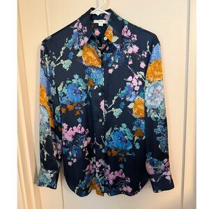 XS Vince Floral Silk Shirt